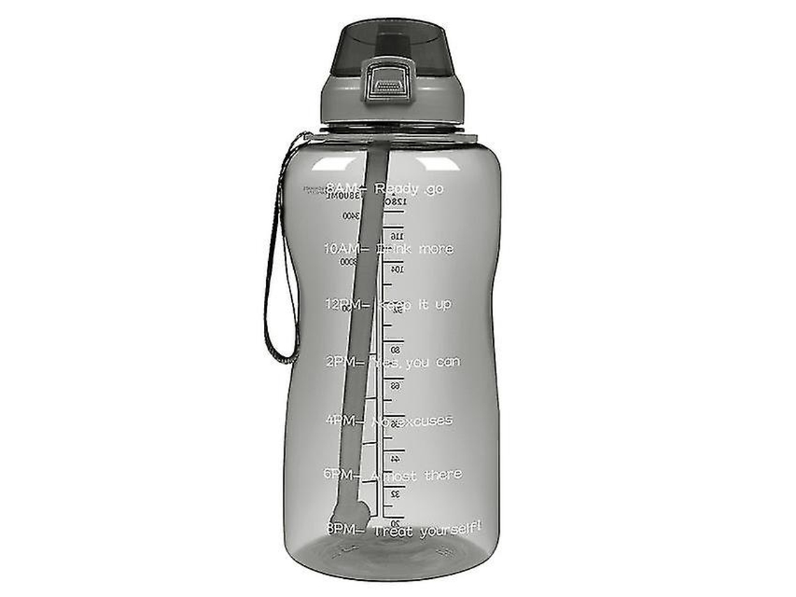 Garrafa de água motivacional de 2000ml para academia e esportes ao ar livre. Brilvibera