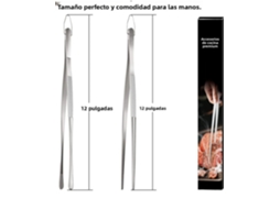 Conjunto De 2 Tacos De Tênis De Cozinha Em Aço Inoxidável Resistente Ao Calor (30 Cm), Utensílios De Chef