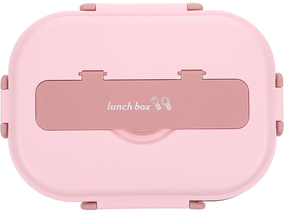 Marmita Bento Box Em Aço Inoxidável, 1300ml, Com 4 Compartimentos, Design Portátil E Vedação Hermética, Ideal Para