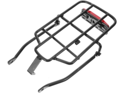 Bagageiro Traseiro Para Bicicletas Elétricas E Mountain Bikes Em Aço Preto, Suporte Estável.