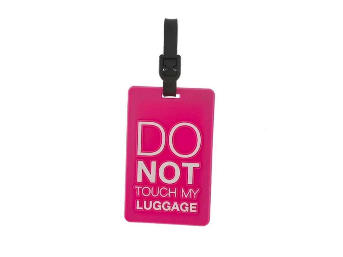 Etiqueta de Endereço Rosa "não Toque" para Bagagem. Mala BRILVIBERA