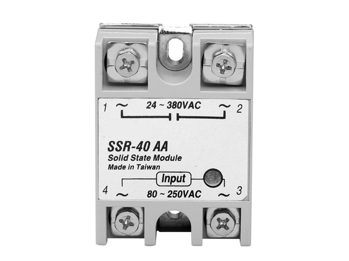 Módulo de Relé SSR 40aa para AC Monofásico 80v Entrada