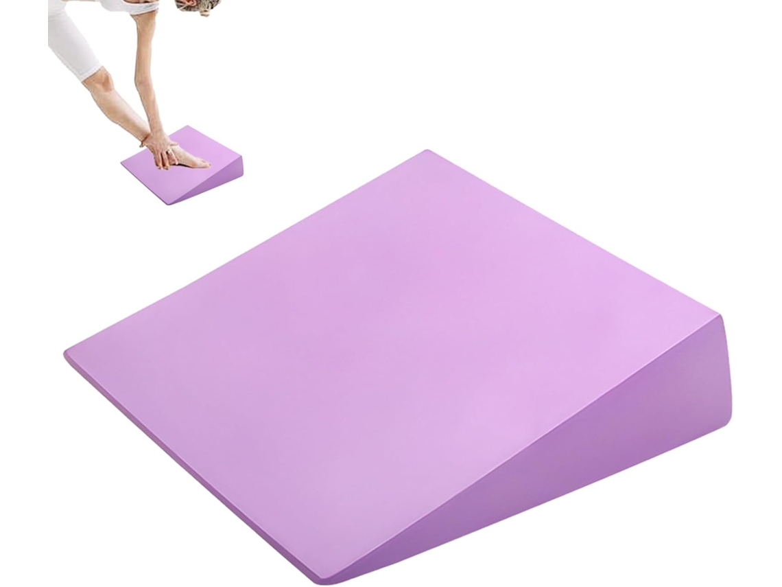 Bloco de Espuma para Ioga em Formato Cunha, Alongamento Exercícios, Melhora a Flexibilidade Muscular.