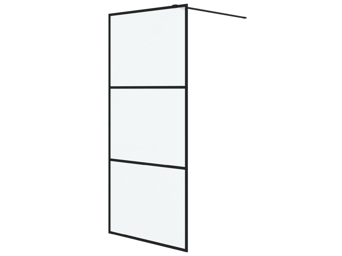 Shower Wall, Shower Walls Vidaxl Preto Vidro (90 X 195 Cm)