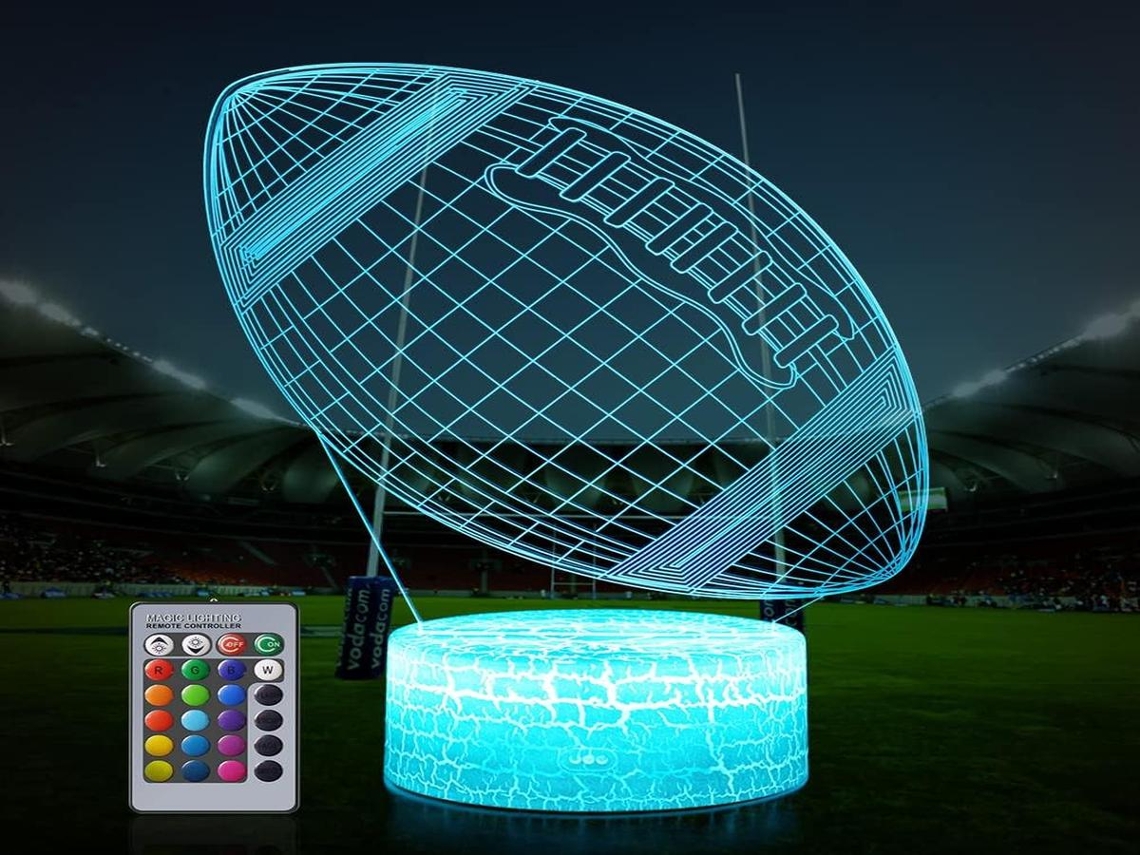 Luminária decorativa de LED Lurelia, com controle remoto e entrada USB, para quarto.
