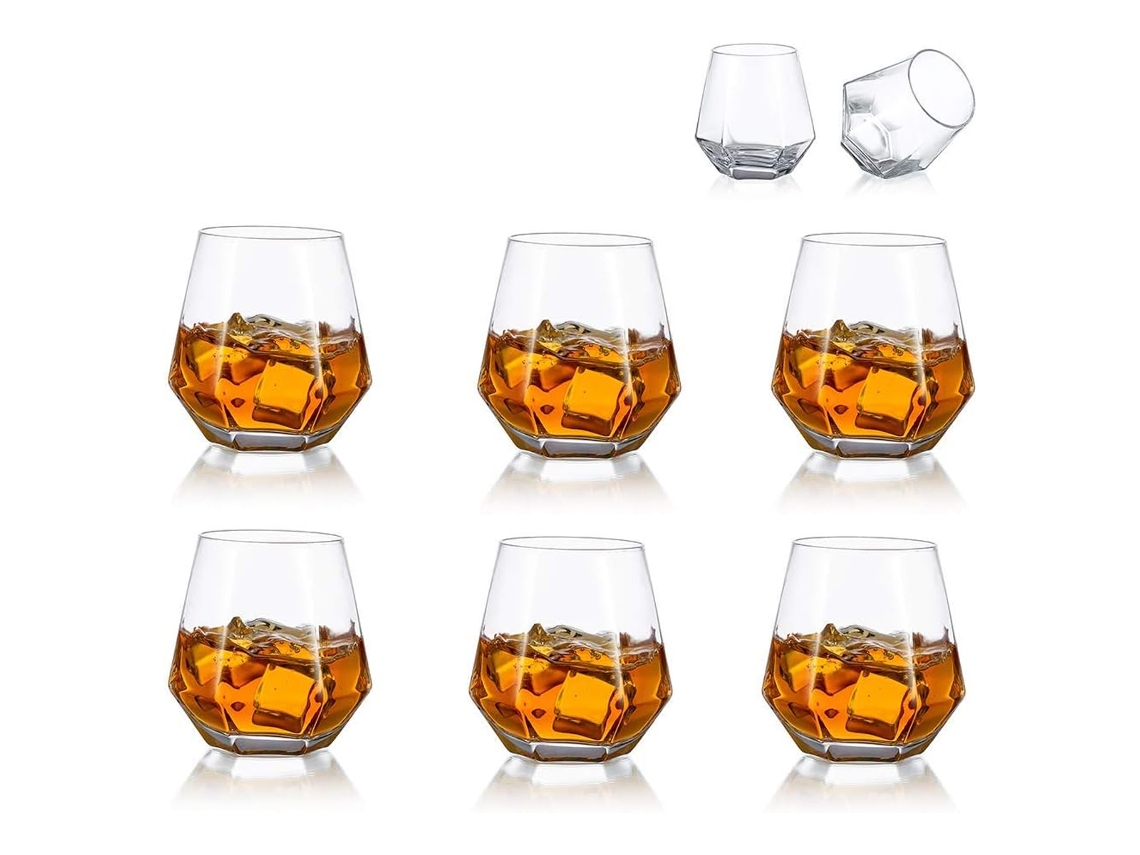 Conjunto De 6 Copos Para Whiskey Bourbon/rum/bar Tumbler 300 Ml