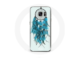 Capa para Samsung galaxy S6 edge Apanhador de Sonhos azul Fundo Branco