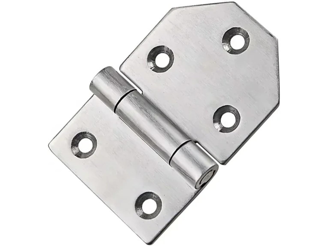 Dobradiça Assimétrica Para Porta De Caminhão E Reboque Em Aço Inoxidável 304, Reforçada, 1 Peça