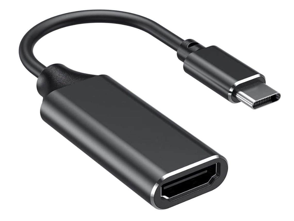 Adaptador Usb C Para Hdmi Tipo C Para Adaptador Hdmi 4k Com Saída De Áudio De Vídeo Preto*