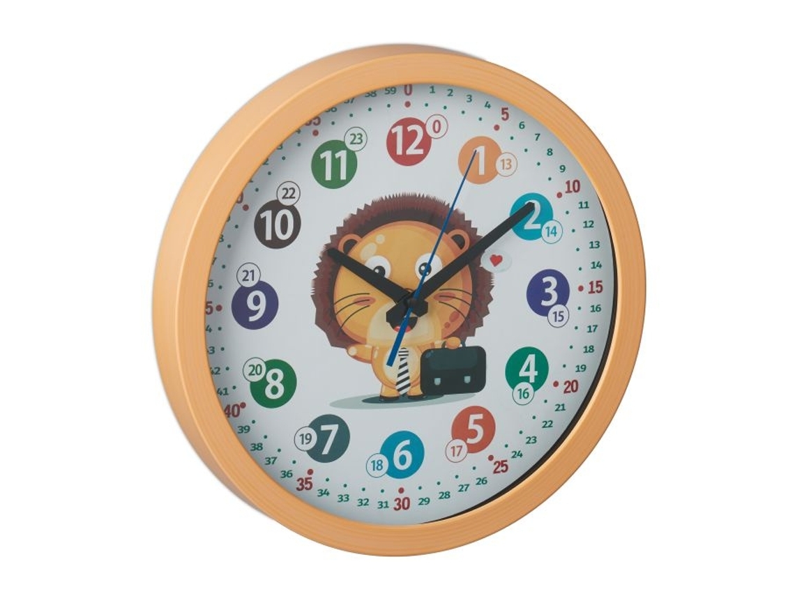 Wall clock for children Lion B2X