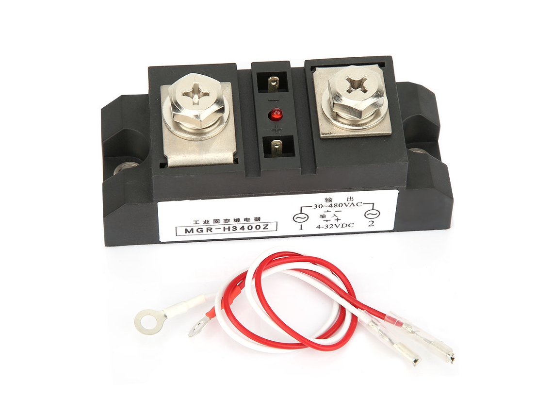 Relé de Estado Sólido Industrial Ssr 400a Dc Control Ac Mgr H3400z