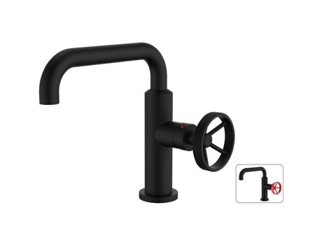 Torneira Monocomando Rousseau industrial Preto mate Metal