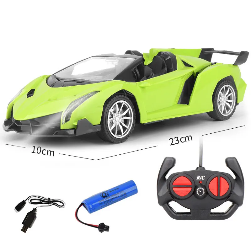 (Bateria D-1) Carro de drift com controle remoto 2.4g, carro elétrico de alta velocidade com luzes LED e carregamento USB.