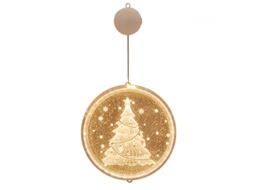 Decorações De Natal Para Janelas, Luzes Led De 2,6 M Para Pendurar Na Janela, Funcionam Com Bateria Para Janelas Internas E Externas-aquaforge