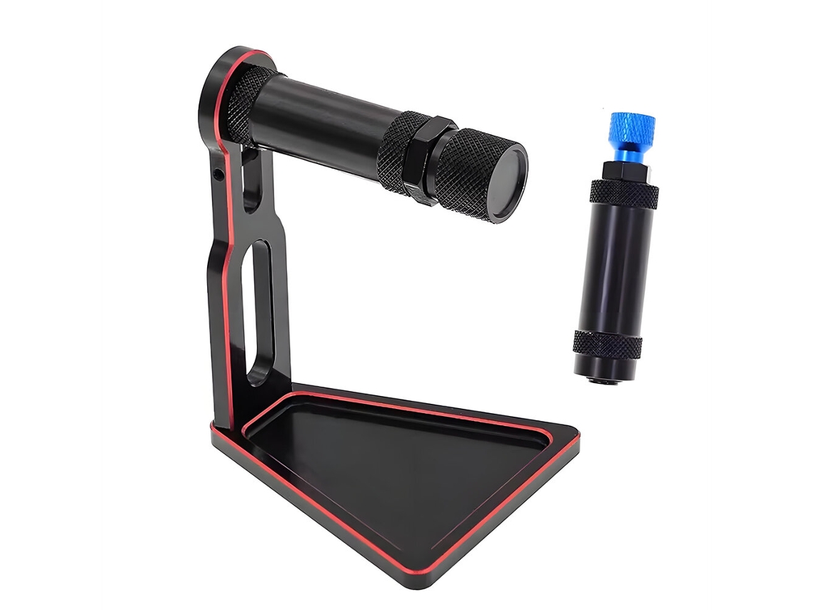 Ferramenta Balanceamento Rodas Pneus Alumínio Cnc Preta Hex 12mm 17mm 1/10 1/8 1/7 Carros Rc Base Suporte Dinâmico Peças Atualização MDUG