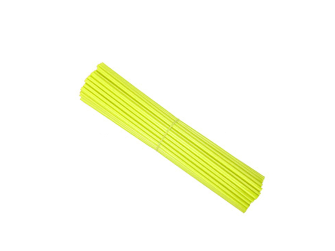 72pcs Capas De Raio De Bicicleta 24cm Universal Moto Aro Capas De Raio Decorativo Kit Cor Fluorescente
