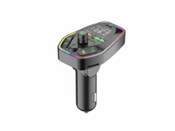 Transmissor Fm Bluetooth Para Carro Pd Entrada 1 X Type-c + 2 X Usb Modorwy Mb7103 Preto