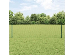 Vidaxl Cerca Hexagonal Com Poste 50 X 0,6 M Aço Revestido De Pvc Verde
