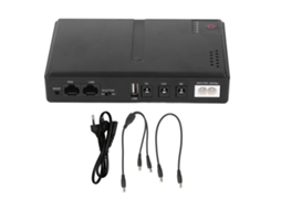 Mini Ups Batería de Reserva Compacta 36w 5v 9v 12v 2a Salida Dc para Router Cámara Enchufe Eu