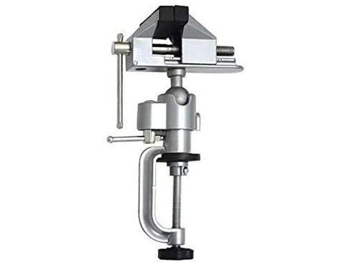 Tornillo De Mesa Ajustable Base Giratoria 360 Grados Herramienta De Sujeción Aluminio Para Taller Hogar