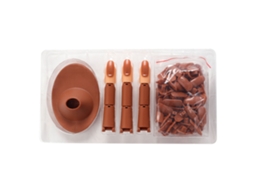 Dedo Falso De Plástico Para Practicar Arte De Uñas Com Articulações Flexíveis, Base Incluída, Dedo Médio Marrom Para Principiantes