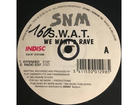 Vinil We Want 2 Rave Say No More
