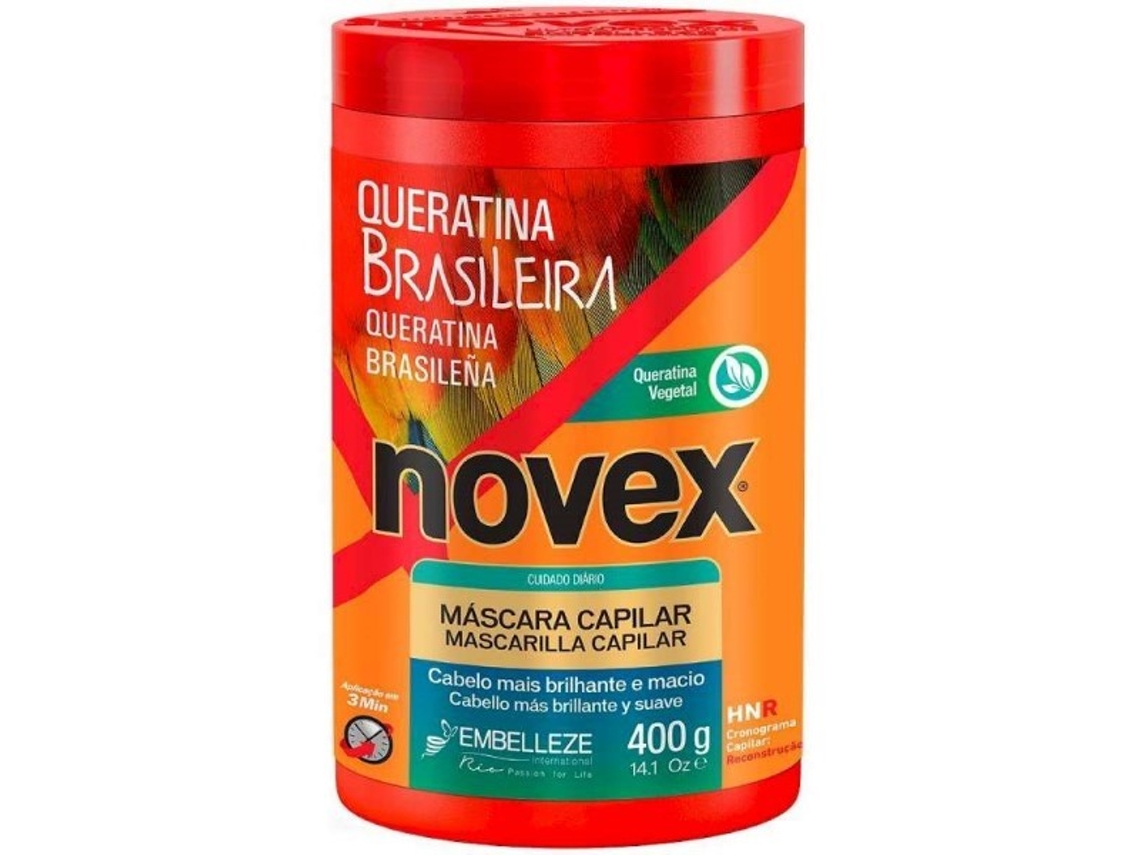 mascara queratina brasileira 400grs novex