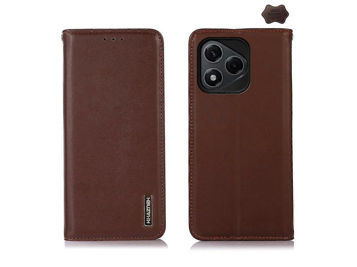 Capa De Celular Em Couro Bovino Khazneh Nappa Com Camada Superior Para Honor 400 Lite
