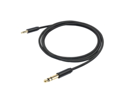 Cabo flexível bidirecional de 3,5 mm para conector macho de 6,35 mm em nylon e metal LALAMOLI (3,5 mm)