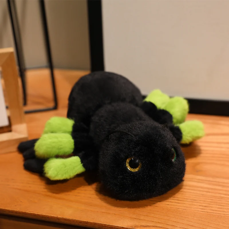 Brinquedo de Pelúcia Fofo e Realista de Inseto e Animal de Desenho Animado Estilo Anime MDUG (verde, 12 Cm)