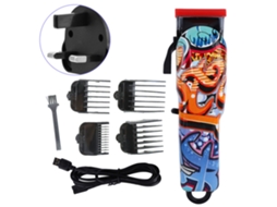 Tesoura Elétrica Para Cabelo Recarregável Tijela Ajustável Com 4 Pentes De Limite Padrão Grafite