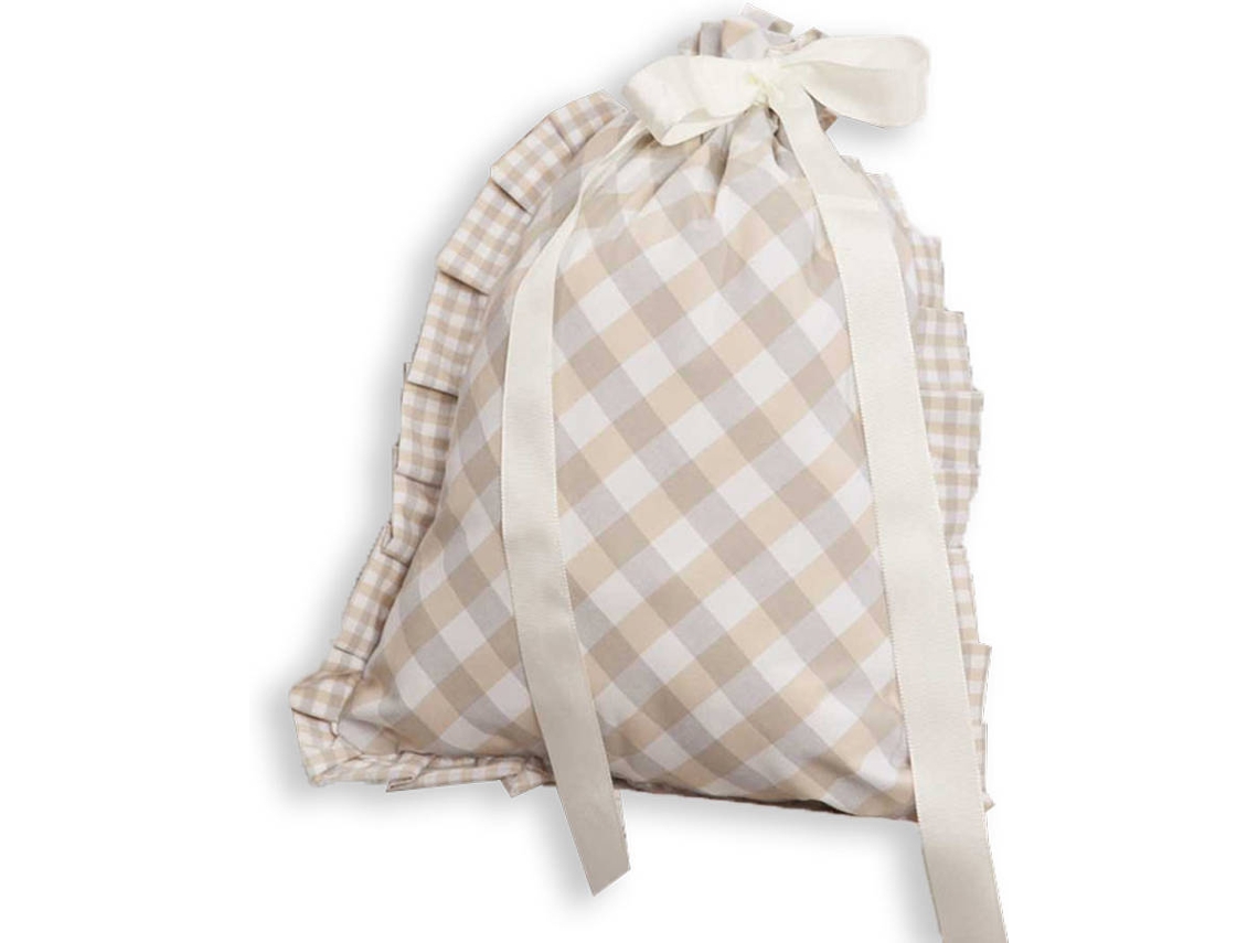 Saco ORIGINALBABY Quadrados Beige (26 x 2 x 24 cm)
