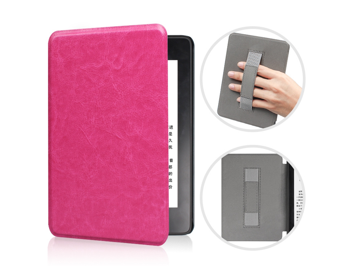 Capa Para Kindle Paperwhite 5 11ª Geração (6.8") 2021 Rosa Vermelha Cuich