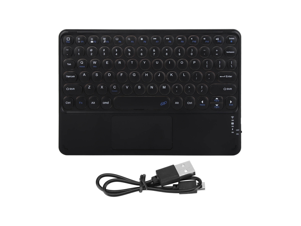Aetheria teclado Sem Fio com Touchpad 10 Polegadas Portátil Resistente À Água Poeira para Laptop Black