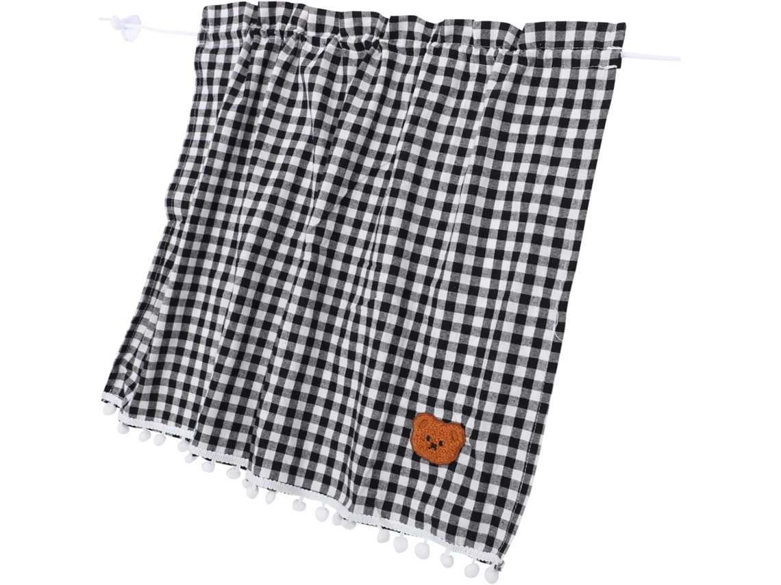 Cortina de tecido com ventosas para assento de carro, proteção solar contra raios UV e estampa com desenho animado.