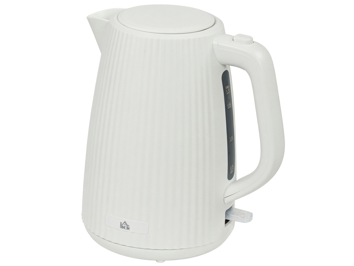 Jarro elétrico 1.7l, 2200W, filtro anticalcário, desligamento automático, base giratória 360°, creme | S/MARCA