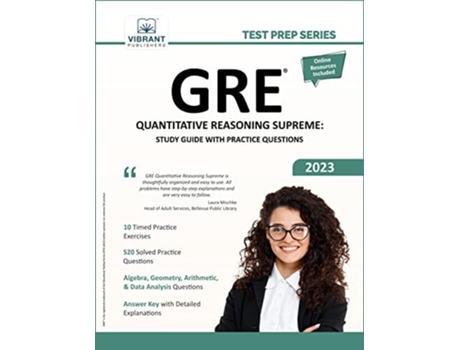 Livro Gre Quantitative Reasoning Supreme Study Guide With Practice Questions De Vibrant Publishers (inglês)
