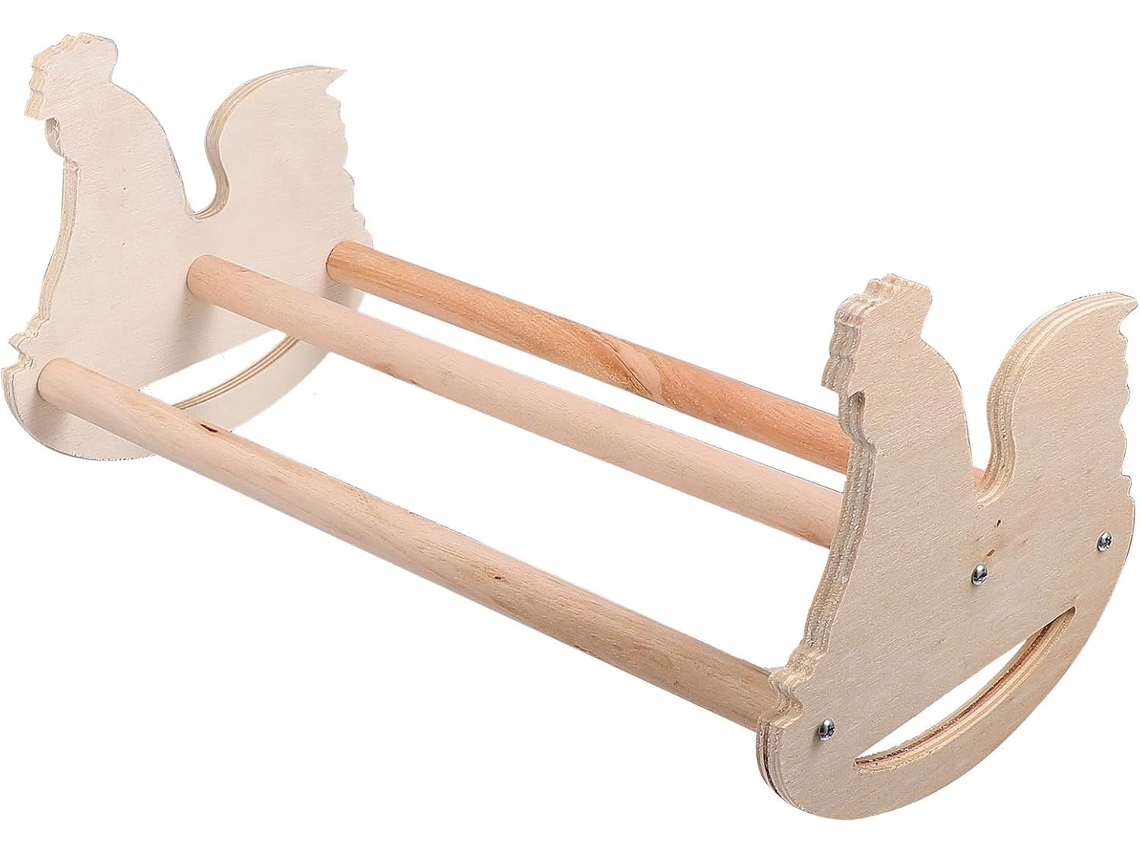 Poleiro De Madeira Para Galinha, Formato De Galinha Cáqui, Multiuso, Seguro