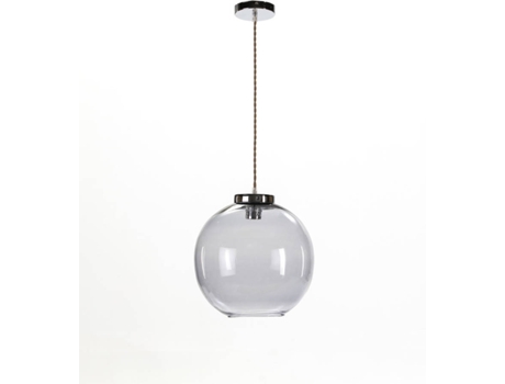 Candeeiro de Teto  Ball (Fumado - E27 - Máx. 40W - Vidro, Metal)