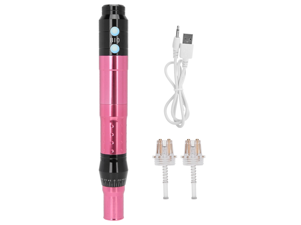 Máquina De Dermaroller Com Microagulhas Elétrica Para Rejuvenescimento Da Pele Aparelho De Beleza Com Cartuchos