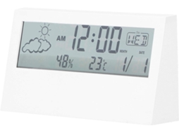 Despertador Led Com Visor Led Transparente E Números Grandes, Além De Indicadores De Temperatura E U Gokoco