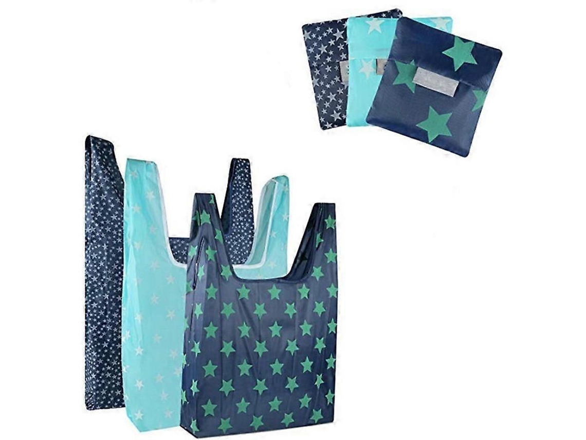 Sacola Dobrável de Grande Capacidade para Compras, Reutilizável, Impermeável e Ecológica. GOKOCO