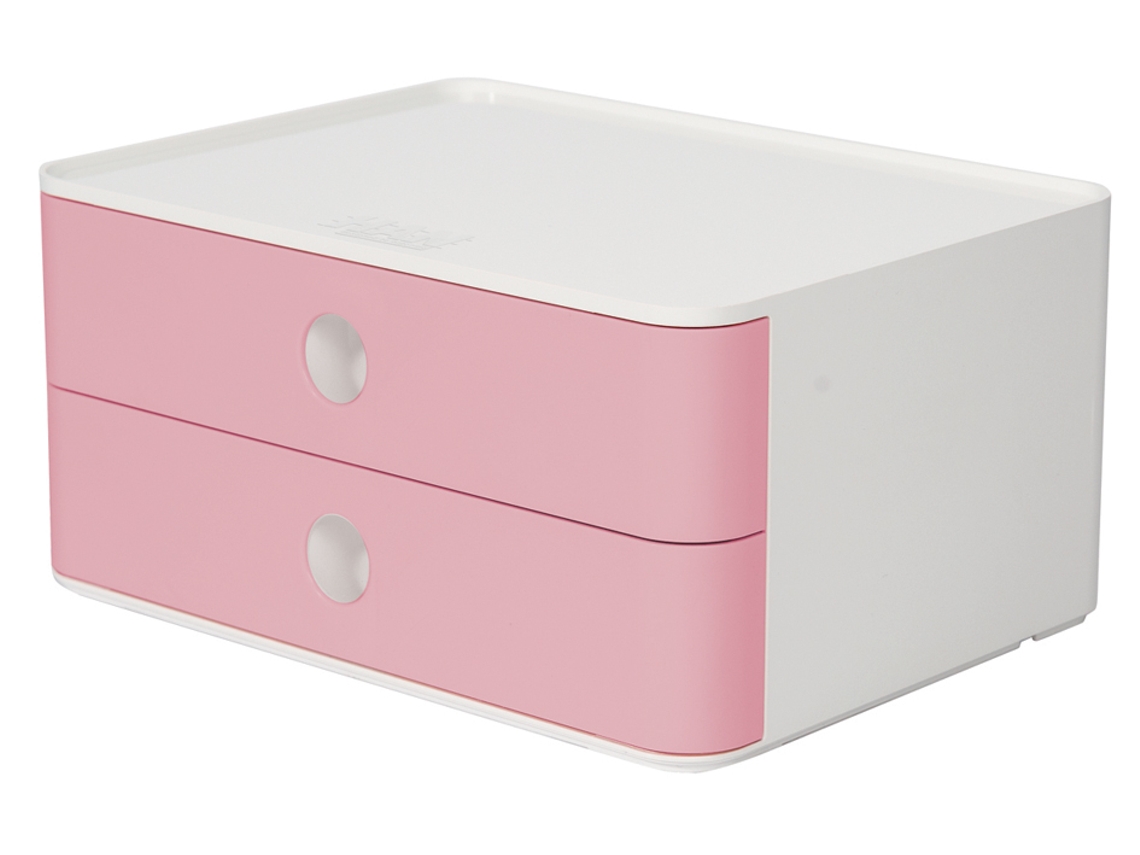 Caixa de Gaveta HAN Smart-Box Allison 2 Gavetas Rosa Flamingo