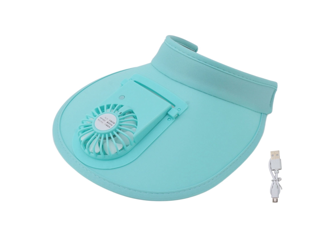 Chapéu de Sol com Ventilador USB para Mãe e Filho EOOCOO