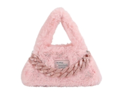 Mochila De Pelúcia Feminina De Um Ombro Macia Para Outono E Inverno