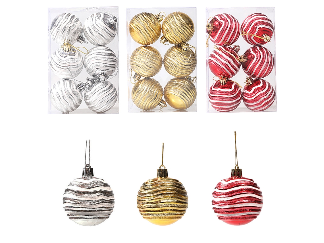 Bola De Natal (6cm, Design Especial) Eoocoo