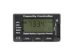 Yuru controlador de Capacidade de Bateria Tester Digital com Display para Li Ion Nicd Nimh Voltmeter Medidor