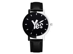 Relógio de pulso analógico Gaiety Quartz com pulseira de PU (preto)
