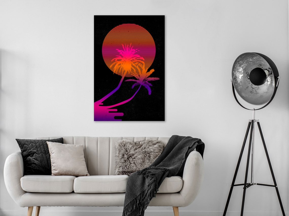 Quadro ARTGEIST Palm at Sunrise (1 Part) Vertical (20x30)