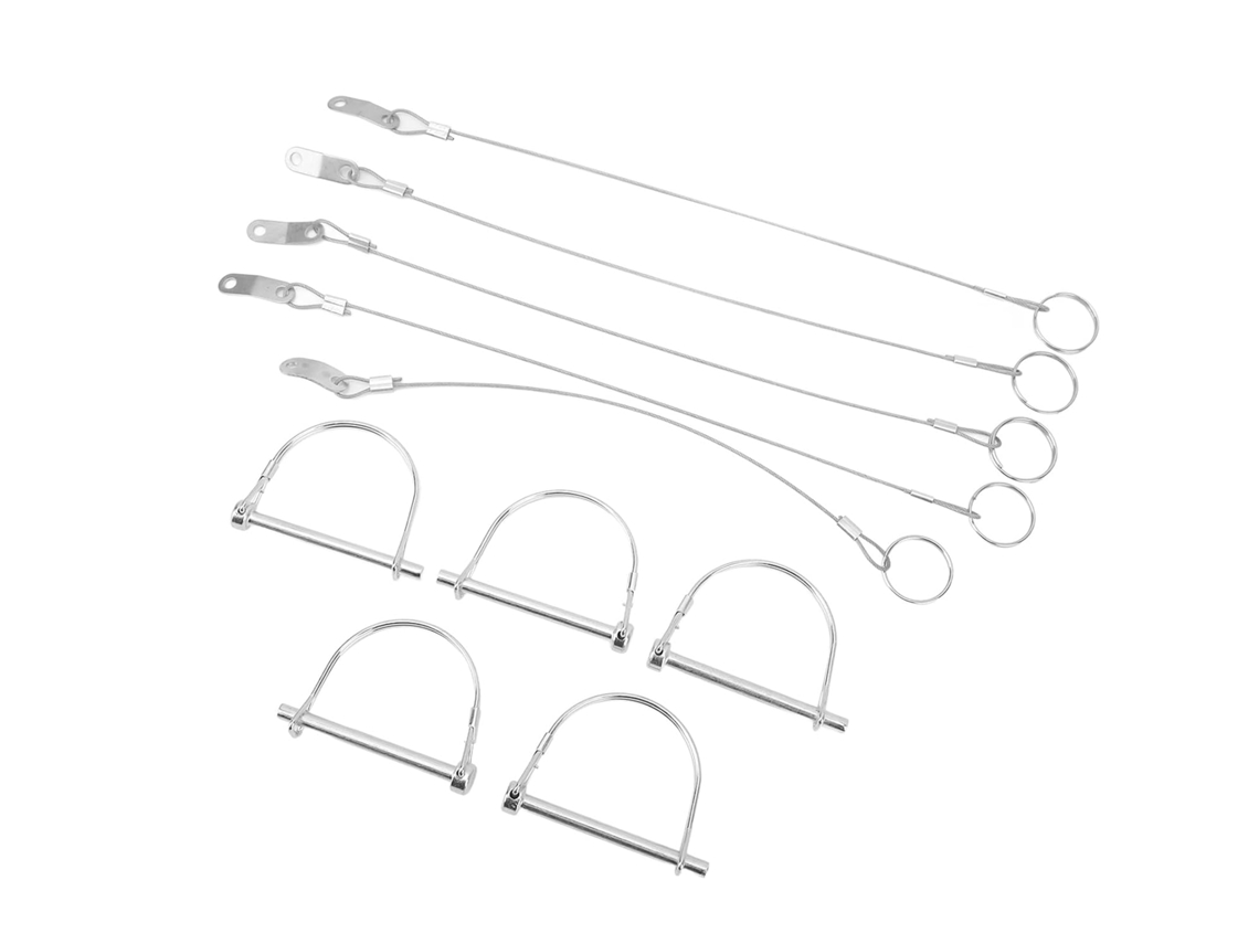 Conjunto De 5 Pinos Acoplamento Segurança Com Corrente Anti-perda,